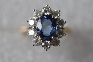 Bague Or Bicolore Saphir Diamants (3)